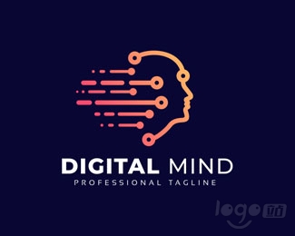 Digital Mind数字思维logo设计欣赏