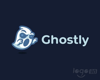 Ghostly万圣节logo设计欣赏