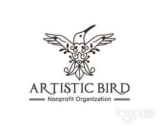 Artistic Humming Bird蜂鸟logo设计欣赏