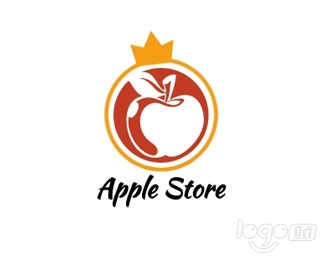 Apple store水果店logo設計欣賞