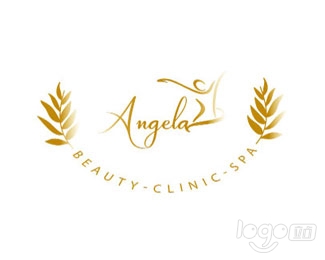 Angela Spa温泉酒店logo设计欣赏