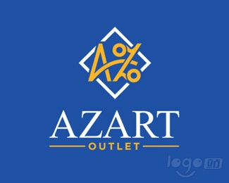 Azart Outlet出口貿易logo設計欣賞