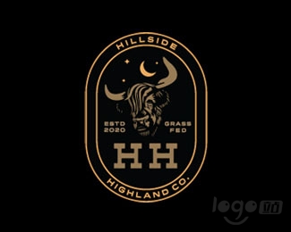 Hillside Highland Company logo设计欣赏