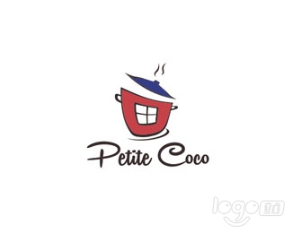 Petite Coco咖啡店logo設計欣賞