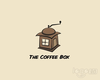 The coffee box咖啡店logo設計欣賞
