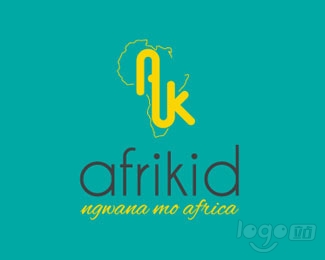 Afrikid - Ngwana mo Africa logo设计欣赏