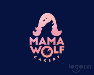 Mama Wolf狼logo設計欣賞