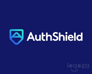 AuthShield認證盾logo設計欣賞