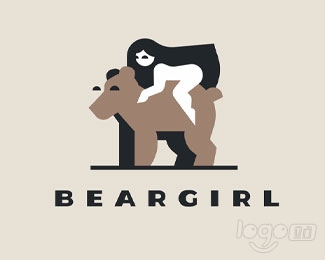 beargirl熊logo設計欣賞