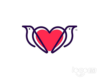 LoveBirds相思鸟logo设计欣赏