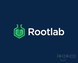 Rootlab根莖實驗logo設計欣賞
