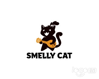 Smelly cat臭臭貓logo設計欣賞