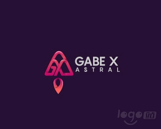 Gabe X Astral火箭logo设计欣赏