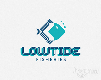 Low Tide魚logo設計欣賞